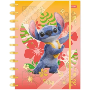 Caderno 01x1 Capa Dura Stitch Movie Disco 80f