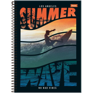 Caderno 15x1 Capa Dura Freewave 240f-124272-65407