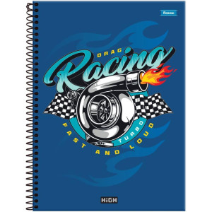 Caderno 15x1 Capa Dura High Masculino 240f