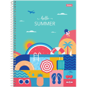 Caderno 20x1 Capa Dura High Feminino 320f