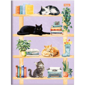 Caderno Brochura 1/4 Capa Dura Furfriends 80f-124277-98547