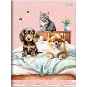 Caderno Brochurao Capa Dura Furfriends 80f-124278-96303