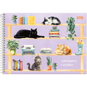 Caderno Desenho Univ Capa Dura Furfriends 80f-124276-31283