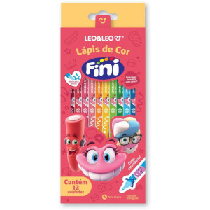 Lapis De Cor Triangular Fini 12 Cores