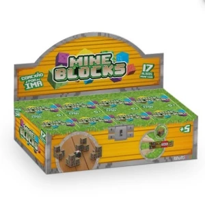 Blocos Magneticos Mineblocks 18 Blocos - Display 8 Pcs