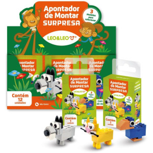 Apontador Com Deposito Montar Animais Surpresa 3mod-124403-68340
