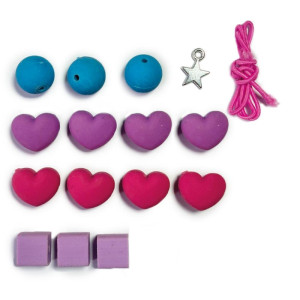 Borracha Decorada Unicornio Monte Pulseira 16pcs-119399-91562