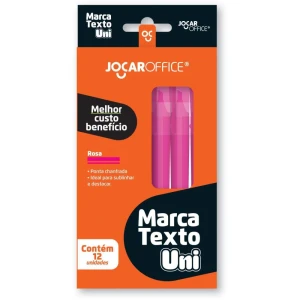 Caneta Marca Texto Jocar Uni Rosa