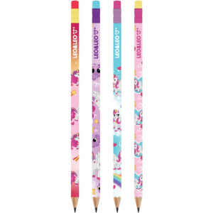 Lapis Preto Redondo Decorado Unicornio Hb C/borracha (s)-119396-22522