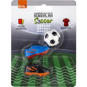 Borracha Decorada Borracha Soccer-124426-25643