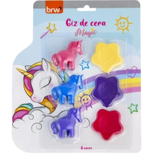 Giz De Cera Curto 6 Cores Magic