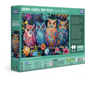 Quebra-cabeca Cartonado Corujas Misticas 1000pcs-124105-28550