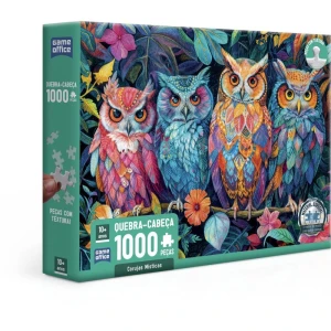 Quebra-cabeca Cartonado Corujas Misticas 1000pcs