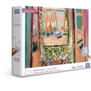 Quebra-cabeca Cartonado Matisse 1000pcs Janela Aberta