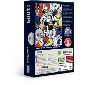 Quebra-cabeca Cartonado Mickey 500 Pcs Nano-124110-12314