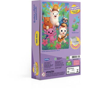 Quebra-cabeca Cartonado Mundo Fofinho 100 Pcs-124116-69512