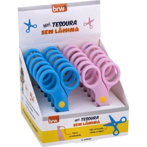 Tesoura Escolar Mini S/lamina 10cm Sortidas