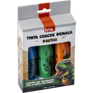 Tinta Guache Bisnaga Raptors 3 Cores 60ml