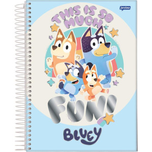 Caderno 01x1 Capa Dura Bluey 80fls.-124482-53405