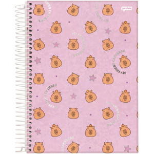 Caderno 01x1 Capa Dura Capyvibes 80fls.-124510-40415