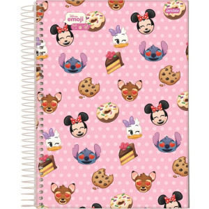 Caderno 01x1 Capa Dura Disney Emoji 80fls.-124471-48458