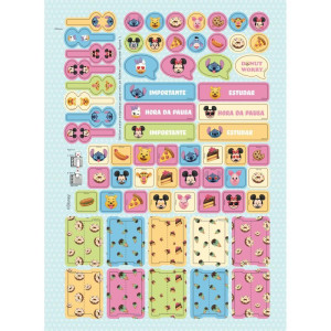Caderno 01x1 Capa Dura Disney Emoji 80fls.-124471-93517