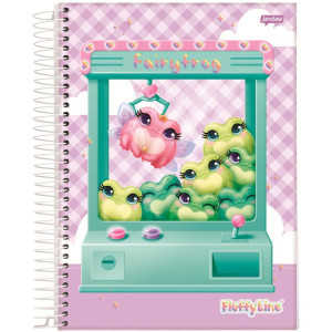 Caderno 01x1 Capa Dura Fluffy 80fls.-124502-47825