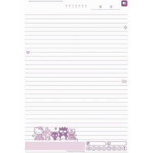 Caderno 01x1 Capa Dura Hello Kitty E Amigos 80fls.-124483-51982