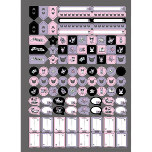 Caderno 01x1 Capa Dura Kuromi Neo 80fls.-124477-50136