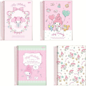 Caderno 01x1 Capa Dura My Melody 80fls.