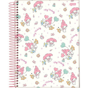 Caderno 01x1 Capa Dura My Melody 80fls.-124493-19696