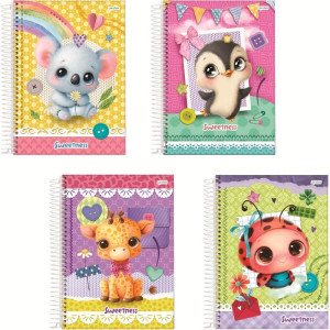 Caderno 01x1 Capa Dura Sweetness 80fls.-124515-54485