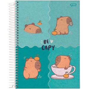 Caderno 10x1 Capa Dura Capyvibes 160ls.-124511-61091