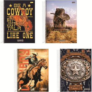Caderno 10x1 Capa Dura Rodeio 160fls.-124514-22372