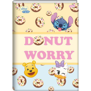 Caderno Brochura 1/4 Capa Dura Disney Emoji 80fls.-124474-40175