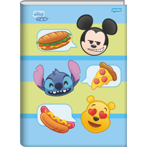 Caderno Brochura 1/4 Capa Dura Disney Emoji 80fls.-124474-84229