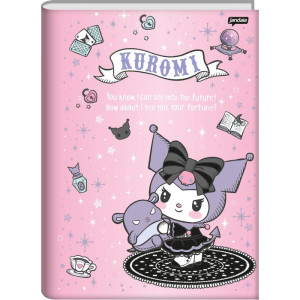 Caderno Brochura 1/4 Capa Dura Kuromi 80fls.-124476-26480