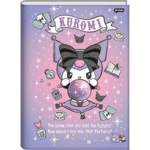 Caderno Brochura 1/4 Capa Dura Kuromi 80fls.-124476-49936