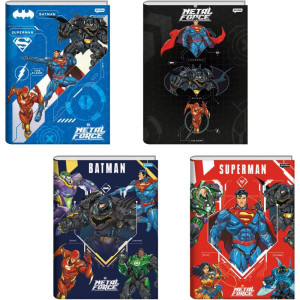 Caderno Brochura 1/4 Capa Dura Liga Da Justica 80fls.