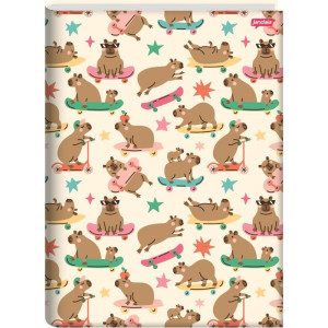 Caderno Brochurao Capa Dura Capyvibes 80fls.-124509-76342