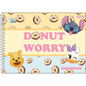Caderno Desenho Univ Capa Dura Disney Emoji 80fls.-124473-49970