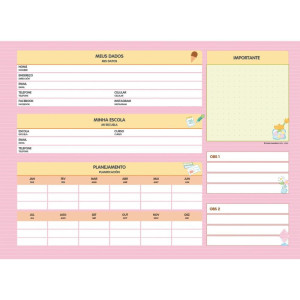 Caderno Desenho Univ Capa Dura Hello Kitty E Amigos 80fls.-124485-36582