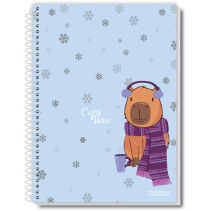 Caderno 01x1 Capa Dura Capivera 80fls.-124153-58376