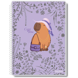 Caderno 01x1 Capa Dura Capivera 80fls.-124153-79288