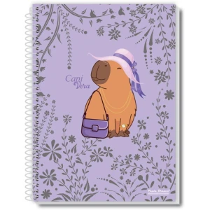 Caderno 10x1 Capa Dura Capivera 160fls.