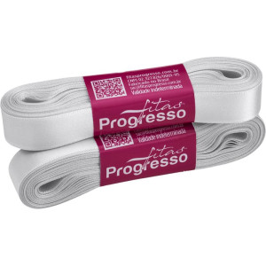 Fita De Cetim 15mm 10m. Cinza Claro 2028-124630-98745