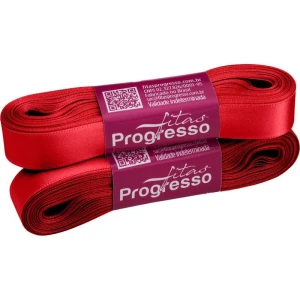 Fita De Cetim 15mm 10m. Vermelho Cereja 2084