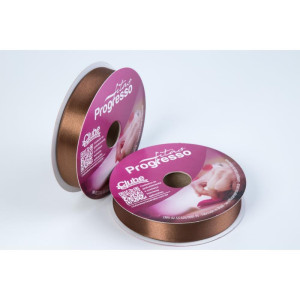 Fita De Cetim 22mm 50m. Marrom 391