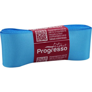 Fita De Cetim 38mm 10m. Azul Medio 1390-124641-84010