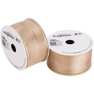 Fita Metalizada 38mm 10m. Ouro Aramada-124145-67782